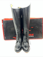 New Women’s Black EQUISTAR English Riding Boots. 467522 8.5 8 1/2 W. 12-26