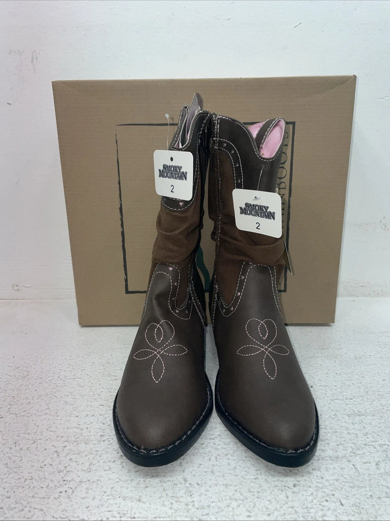 New Youth Brown Smoky Mountain Cowboy Boots. 1122 C 2. 22-103