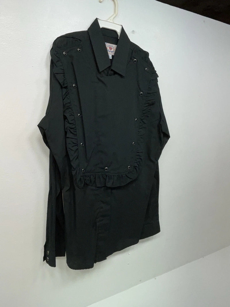 New Women’s Black Ely Country Charmer Long Sleeve Button Up Shirt M #14119 3B-35