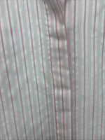 New Women’s H Bar C Pink Stripe Long Sleeve Button Up Size 36 LL-32