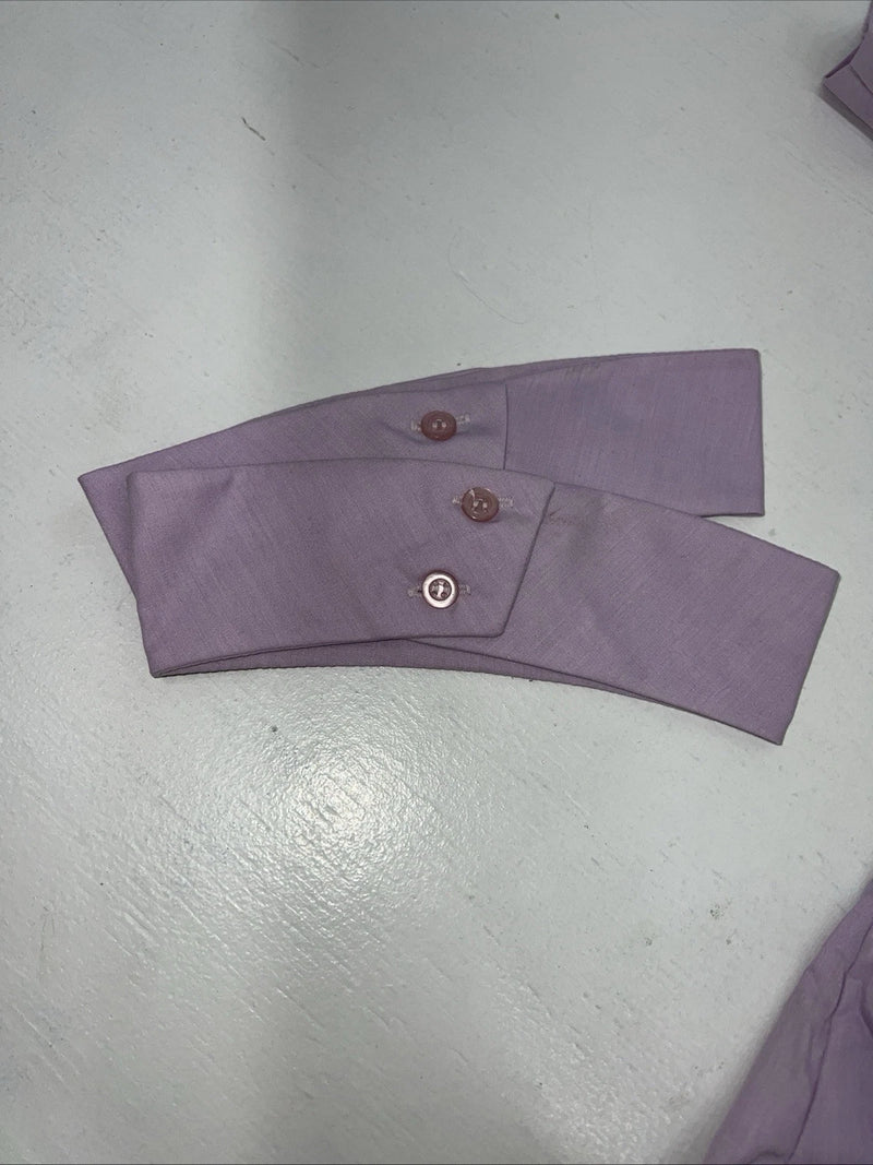 New Women’s Purple EQUISTAR Short Sleeve English Riding Shirts 42 465083 G-42