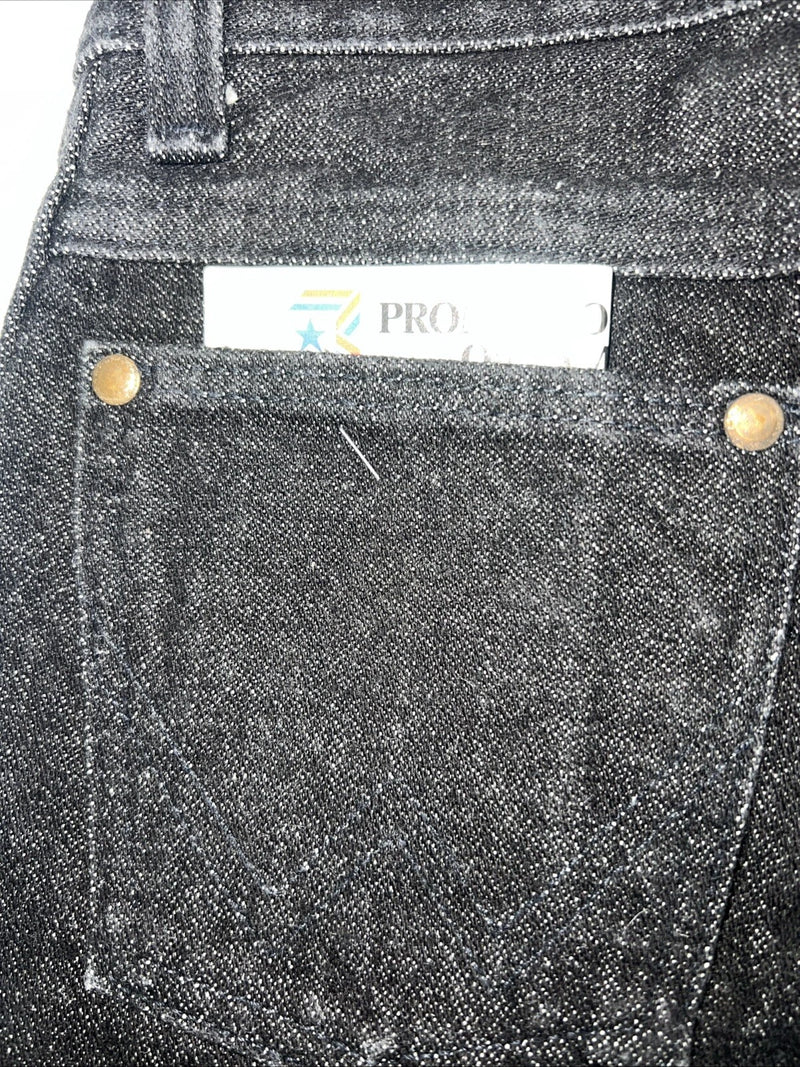New Boys Black Denim Pro Rodeo Cowboy Cut Regular Jeans. 9/24 1/2 B-15