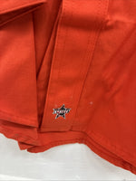 New Men’s Wrangler PBR Orange Long Sleeve Button Up Medium K-36