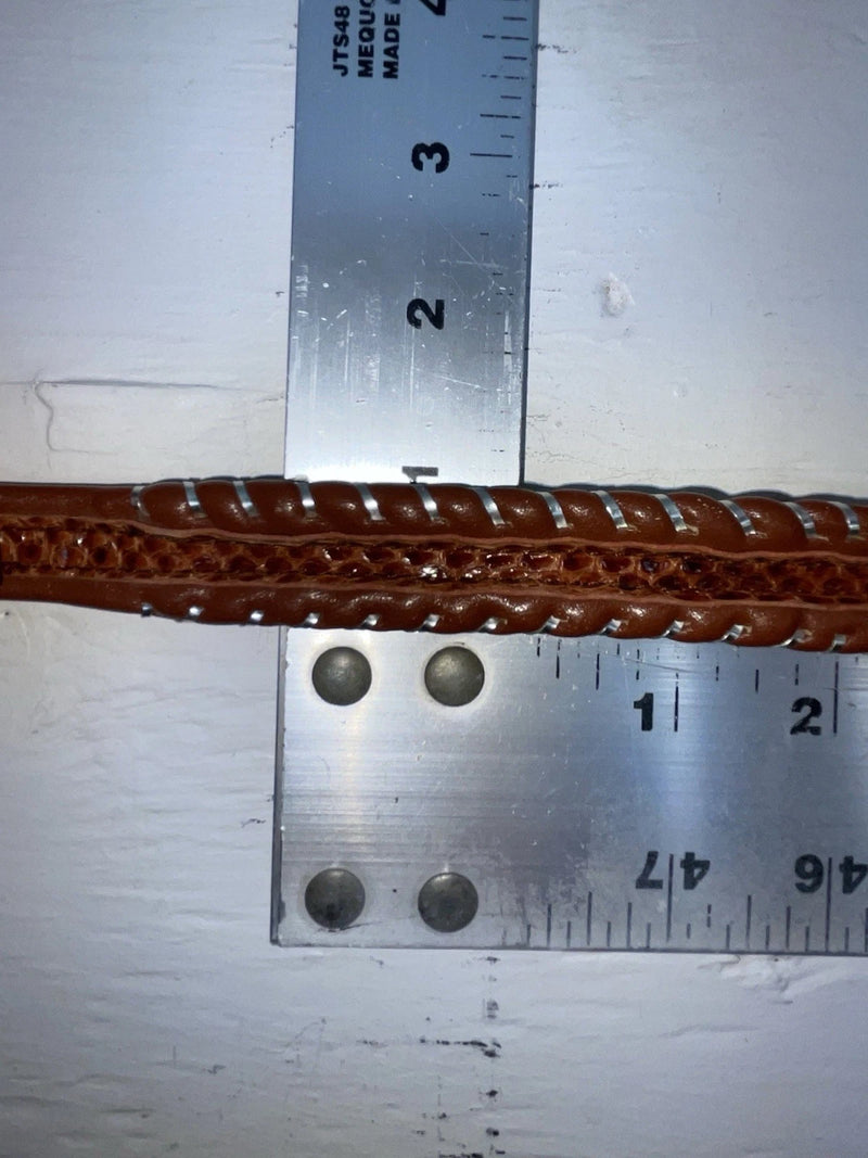 New Brown Genuine Leather Tex Tan Weaved 30” Belt #02/4564 JJ-131 