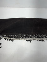 NOS Black Royal King Show Chaps With Fringe Adjustable Waist 45” I-76