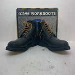New Men’s Black Lace Up Acme Cowboy Boots. 9083 12 E W. 10-13