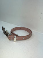 New Pink Genuine Leather Nocona Silver Bling 34” Belt #N1344999 Z-89