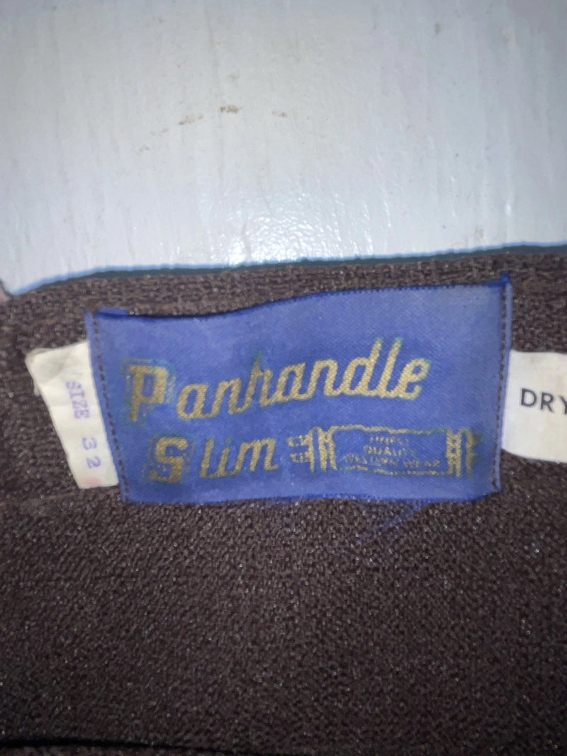 New Vintage Brown Panhandle Slim Polyester Pants VV-26