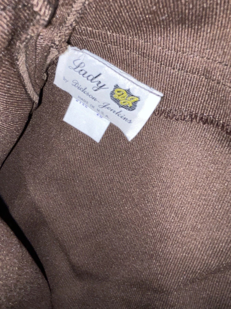 New Vintage Brown Dickson Jenkins Polyester Pants #5510 XX-70