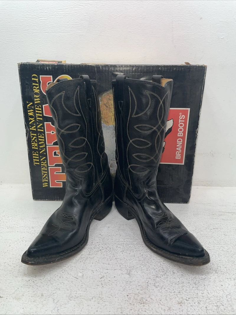 New Men’s Black Texas Brand Cowboy Boots. 6900 8 E. 3-147