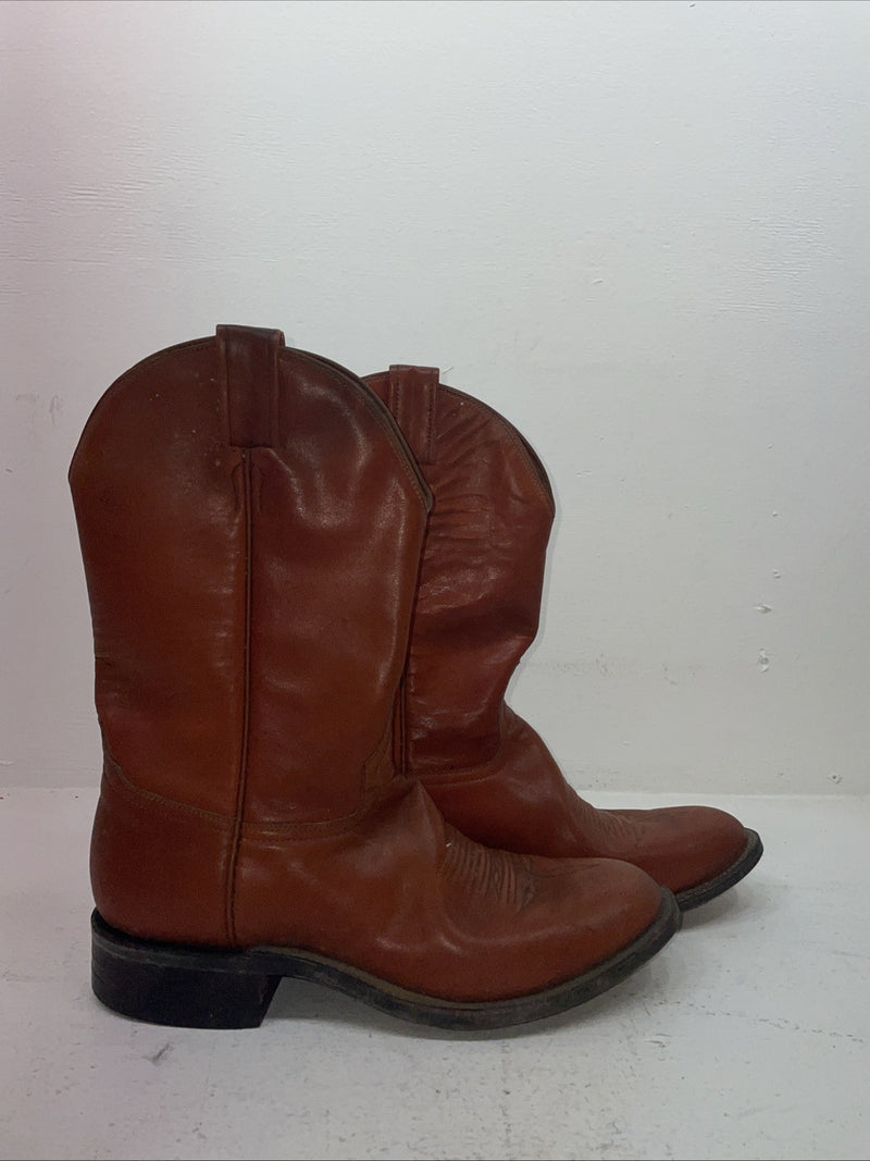 New Men’s Orange Laramie Cowboy Boots. 839 10 B. 6-73