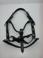 New Brown Leather Full Horse Show Halter Silver Buckles 3C-16