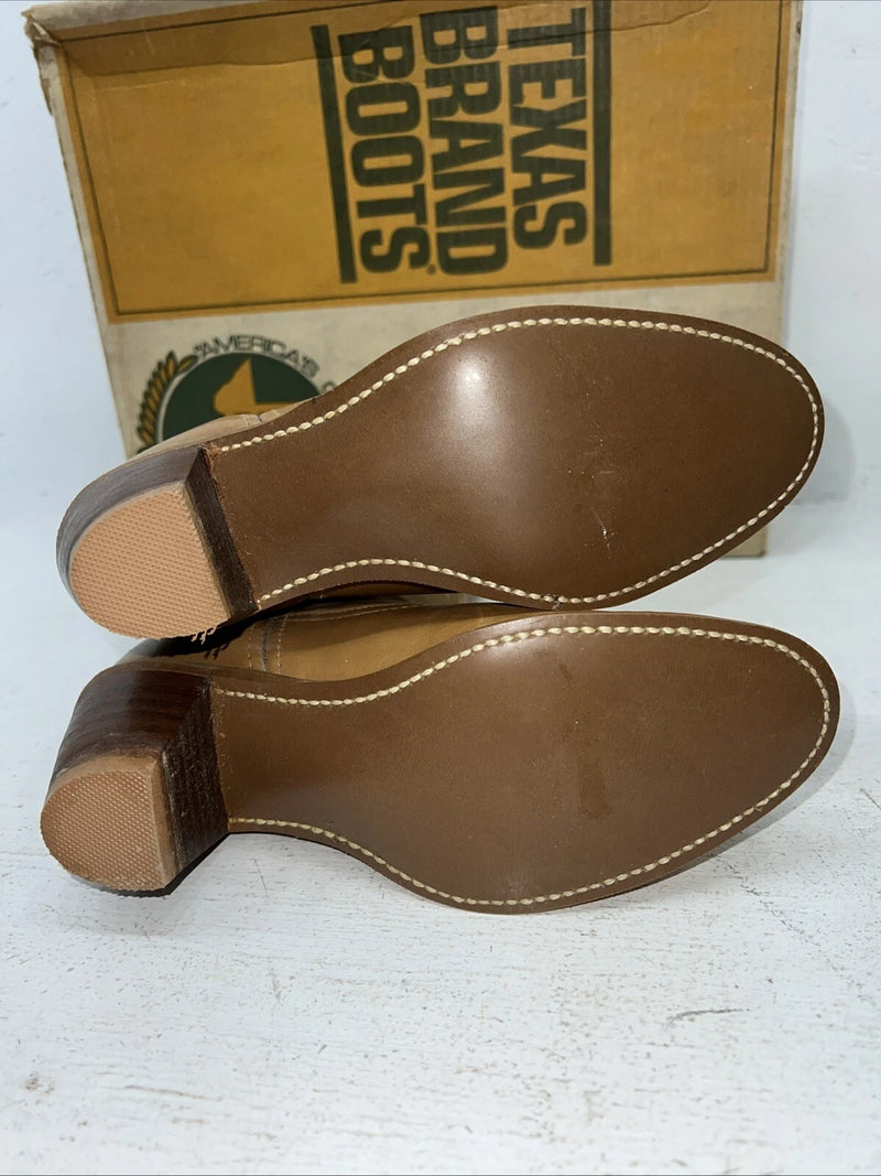 New Women’s Brown Texas Brand Cowboy Boots. 4911 7.5 7 1/2 M. 17-33