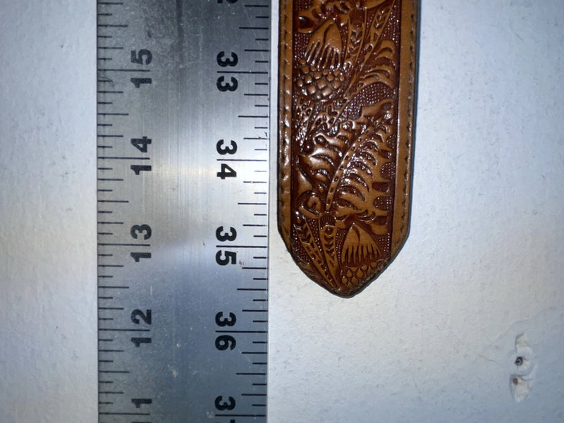 New Brown Genuine Leather Circle Y Tooled 30” Belt #9290 Z-94