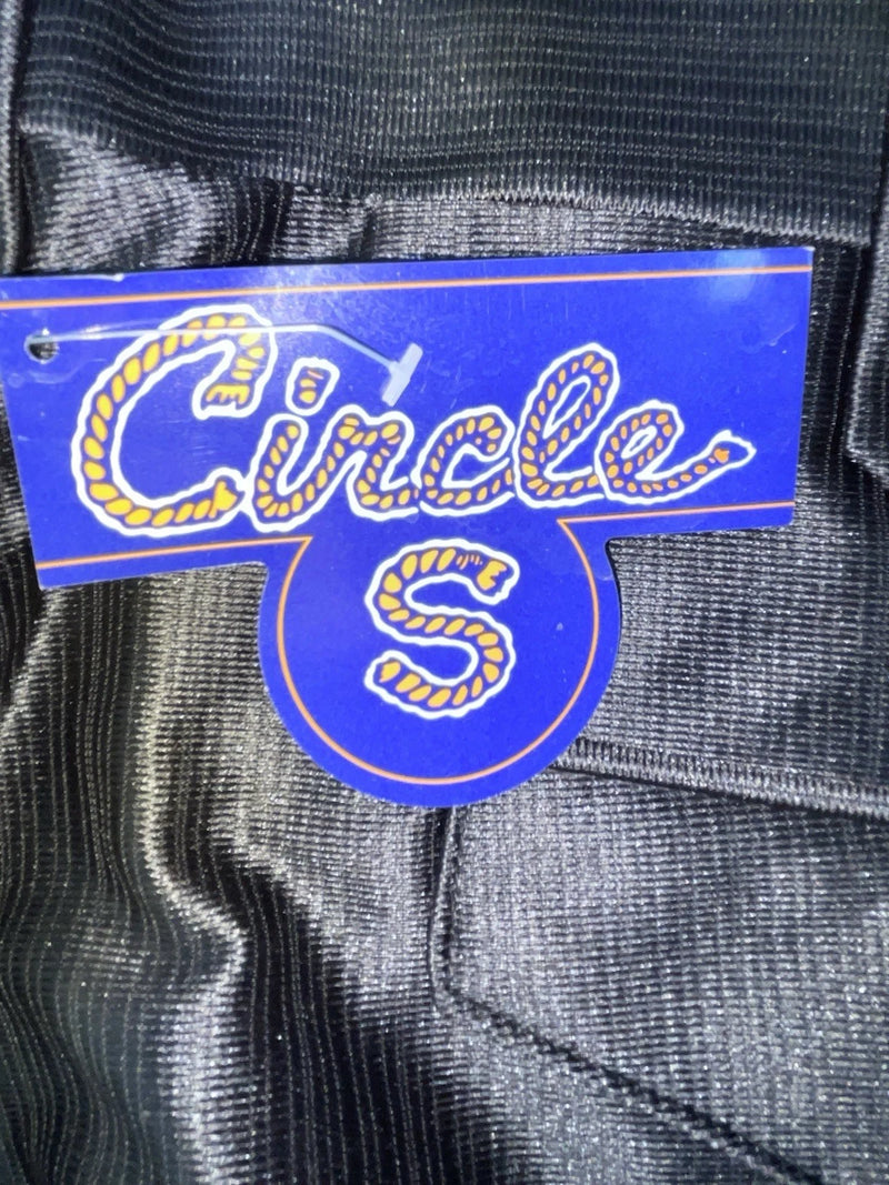 New Vintage Black Circle S Polyester Pants #CP5091 SS-14