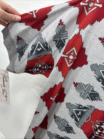 New Men’s Panhandle Slim Gray Red Western Design Short Sleeve Polo Medium K-73