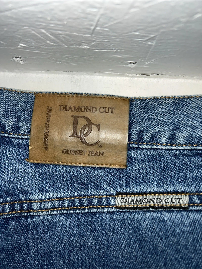 New Women’s Diamond Cut Regular Fit Gusset Denim Jeans. 11/12x36 L-4