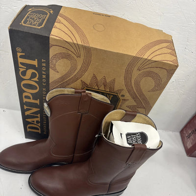 New Brown Dan Post Boots Size 8.5 Brand Boots Good For Every Day Use 3-11