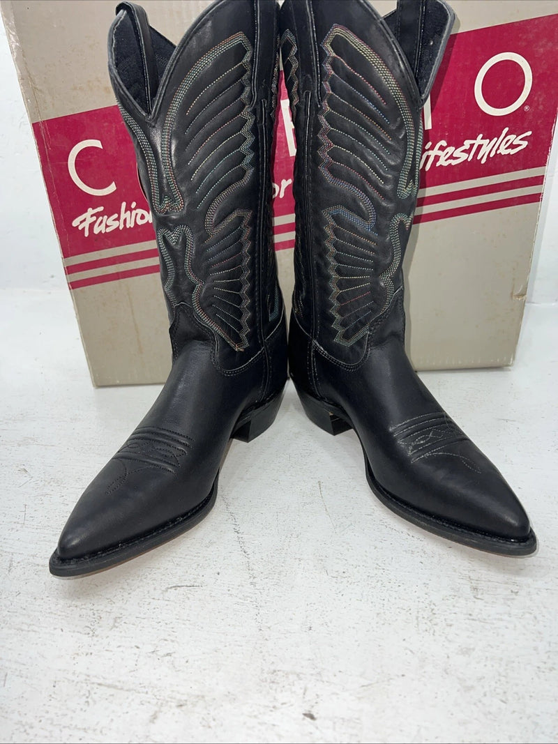 New Women’s Black Capezio Cowboy Boots. L 280 7 M. 17-4