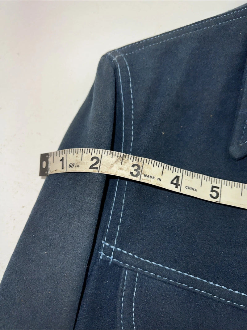 New Women’s Lee Blue Long Sleeve Button Up Jacket M #1941 3C-45