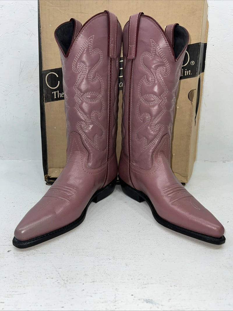 New Women’s Pink Capezio Cowboy Boots. L 353 6 M. 19-12