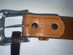 New Brown Genuine Leather Nocona Weaved And Pendent 46” Belt #2216448 NN-142