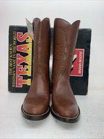 New Men’s Brown Texas Brand Cowboy Boots. 8021 9 E E. 4-32