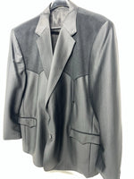 New Men’s Circle S Black Suit Jacket 56L #24244 BB-602