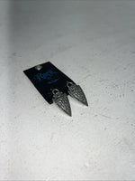 New Women’s Rock 47 Triangle Silver Dangle Earrings. ER2403R47 A-71