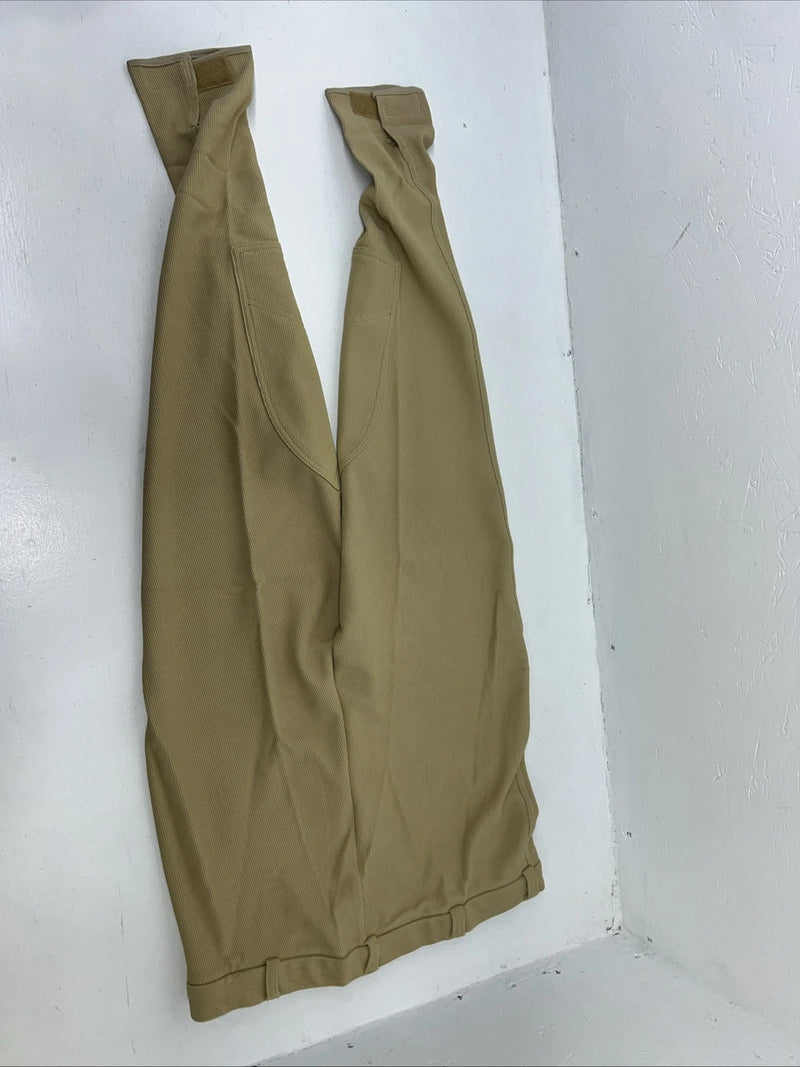New Women’s Tan ABETTA Knee Patch English Riding Breeches. 32 L  D-63