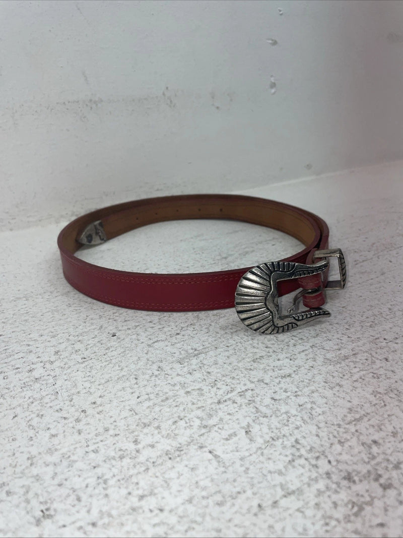 New Red Genuine Leather Nocona 34” Belt #357 Z-14