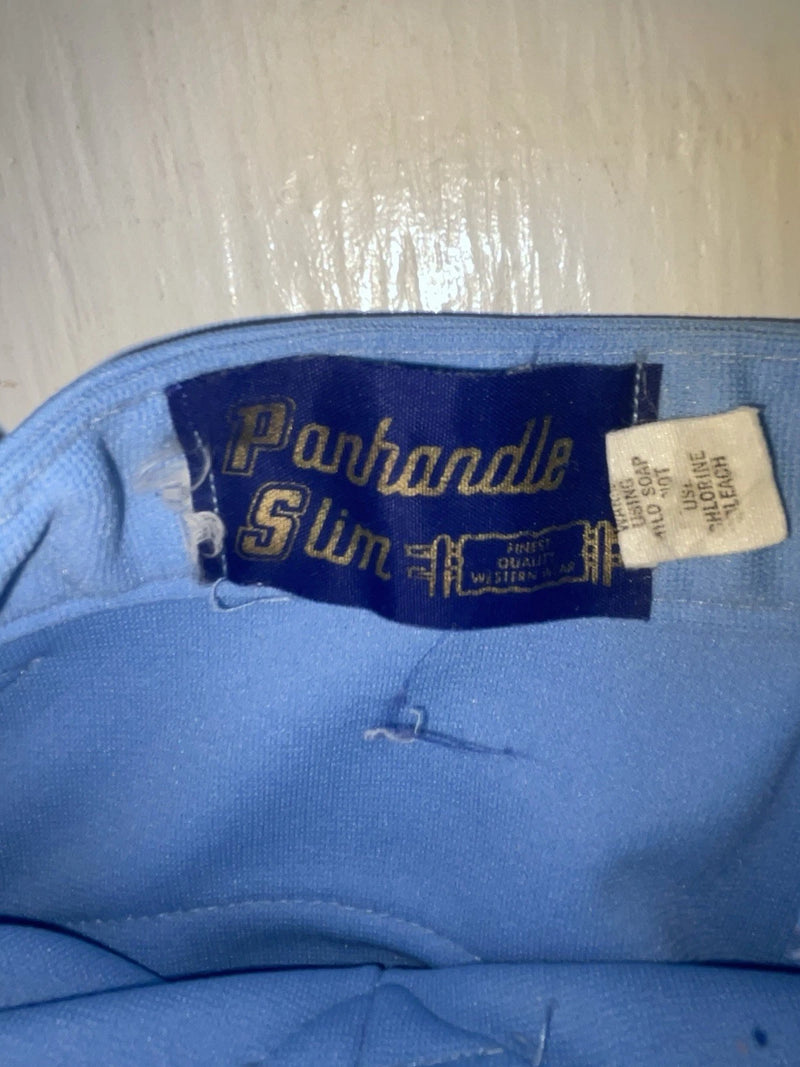 New Vintage Blue Panhandle Sim Polyester Pants XX-2