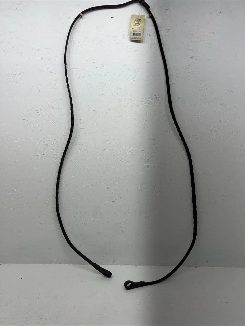 New Silver Fox Brown Genuine Leather 60” Braided English Reins #20-1441-7-0 Y-20