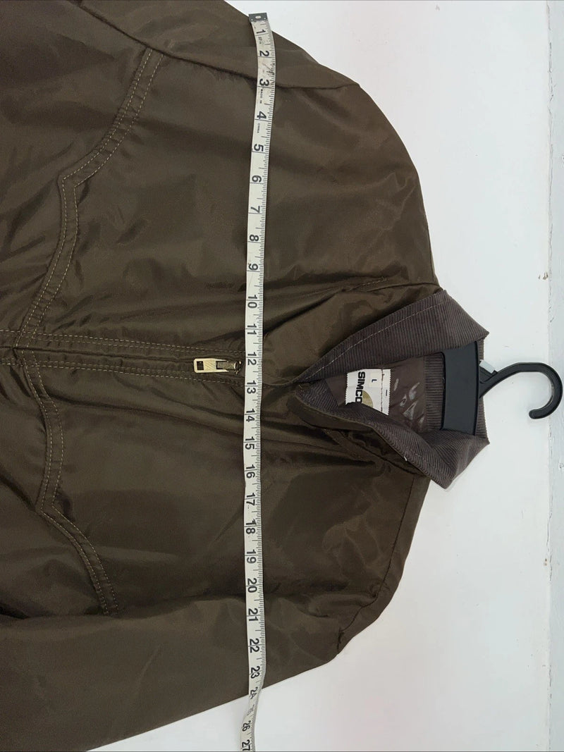 New Men’s Brown SIMCO Nylon Jacket Large 3C-46