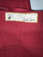 New Vintage Red Dickson Jenkins Polyester Pants #9928 3A-111