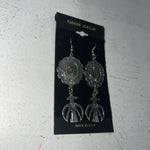 New Women’s Fashion Jewelry Silver Dangle Earrings. LE3000-1 A-123