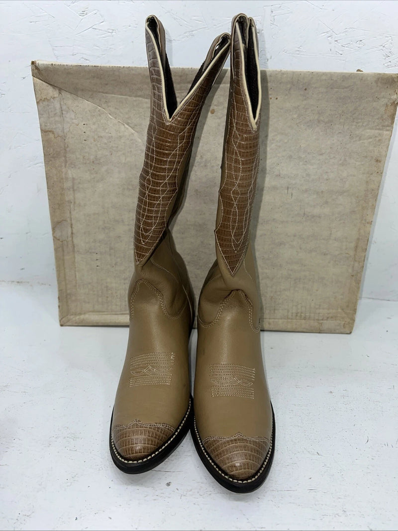 New Women’s Tan Kenny Rodger’s Cowboy Boots. 40508 6 M. 20-96