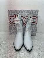 New Youth White With Fringe Dingo Cowboy Boots. I C 3221 3.5 3 1/2 D. 22-30