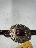 New Tough 1 Brown Leather Tooled Whither Strap #45-7768 F-500