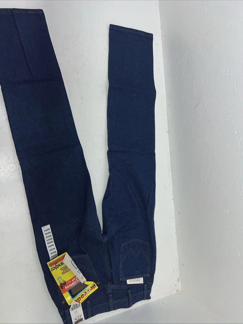 New Women’s Wrangler Original For Pro Rodeo Cowboy Cute Denim Jeans. 9x34 B-13
