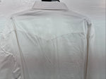 New Men’s Wrangler White Long Sleeve Button Up 17 X 35 XL R-72