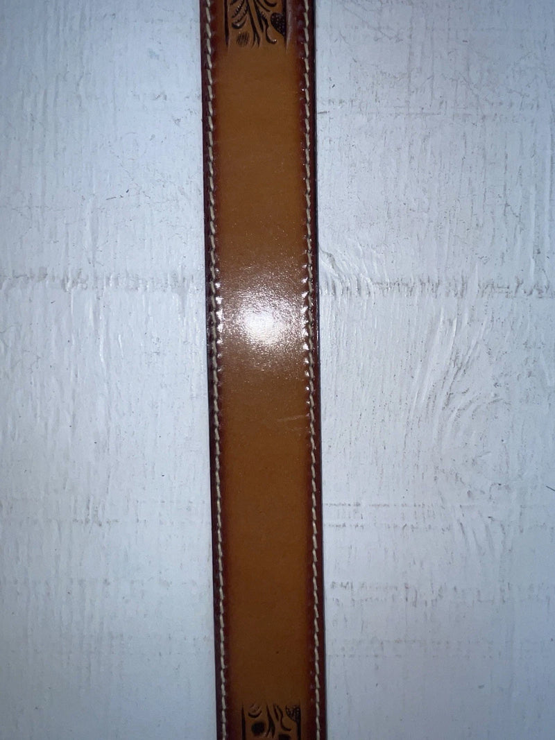 New Brown Genuine Leather Perkies Tooled 22” Belt #601 NN-51