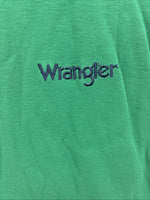 New Men’s Wrangler Green Black Short Sleeve Polo Shirt XL T-22