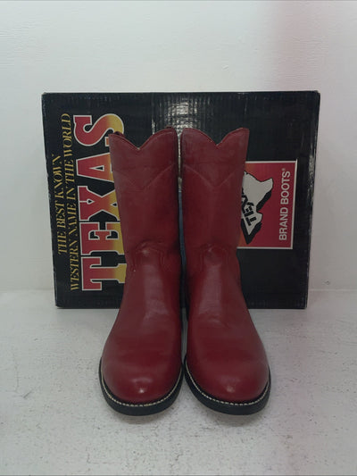 New Men’s Red Texas Brand Cowboy Boots. 8803 9.5 9 1/2 D. 5-43