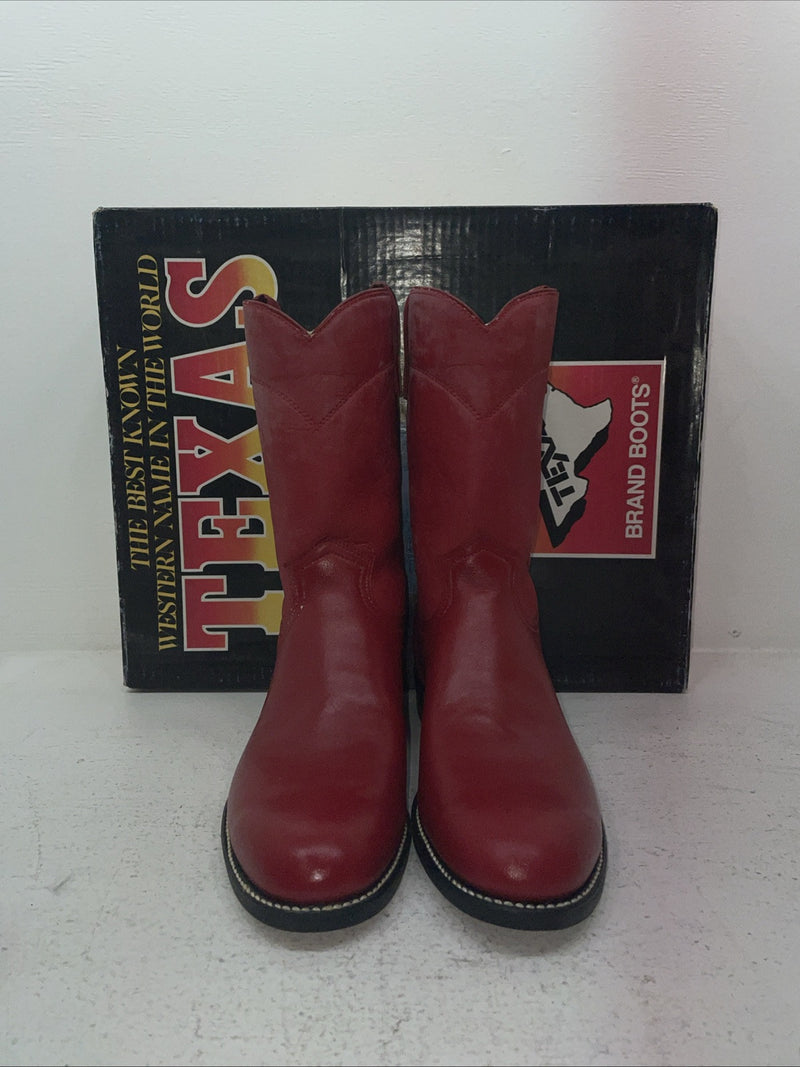 New Men’s Red Texas Brand Cowboy Boots. 8803 9.5 9 1/2 D. 5-43