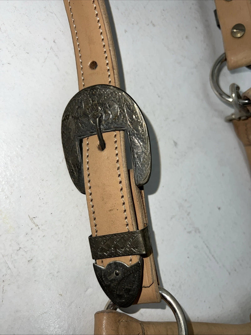 New Congress Leather Show Halter W Lead rope #6903Y U-30