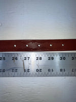 New Red Genuine Leather Nocona Stitched 28” Belt #N3418004 NN-42