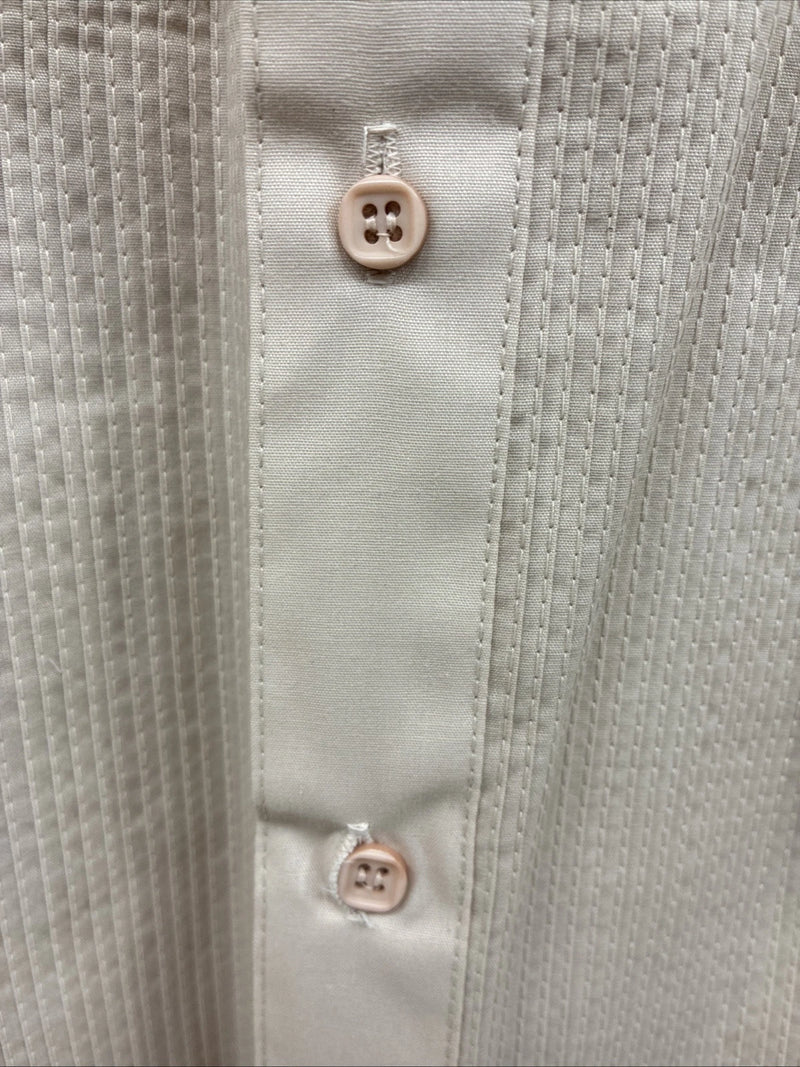 New Men’s WAYNE SCOTT Beige Long Sleeve Button Up Large F-71