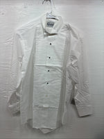New Classix White Long Sleeve Button Up English Shirt 14-14.5 Small X-93