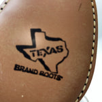 New Women’s Tan Lace Up Texas Brand Cowboy Boots. 4469 6:5 6 1/2 M. 19-116